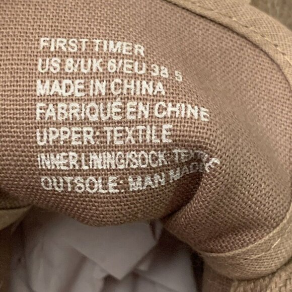 Just Fab Women's Sz 8M Sneakers Shoes Portabella Low Top Lace Up Canvas - Picture 7 of 10